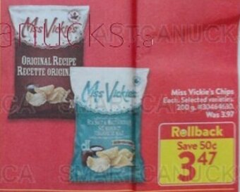 Walmart Miss Vickie's Chips 200 g offer