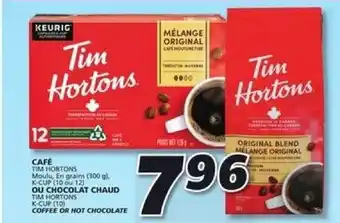 IGA TIM HORTONS COFFEE OR HOT CHOCOLATE offer