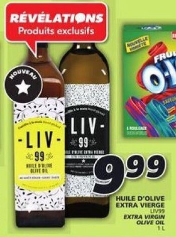 IGA LIV99 EXTRA VIRGIN OLIVE OIL 1L offer