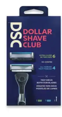 Walmart Dollar shave club 2 x 6-blade razor or 1x 6-blade and 1 x 4-blade offer