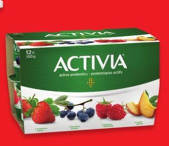 Walmart Activia 12 x 100 g yogurt offer