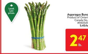 Walmart Asparagus bunch offer