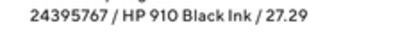 Staples Hp 910 black ink offer