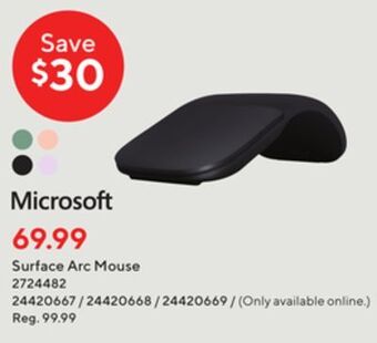 Staples Microsoft surface arc mouse offer