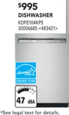 Lowe's Kitchenaid dishwasher offer