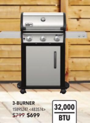 Weber 3-burner