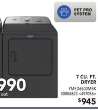 Lowe's Maytag 7 cu. ft. dryer offer