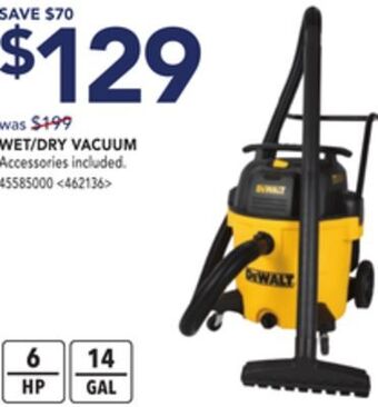 Lowe's Dewalt wet/dry vacuum offer