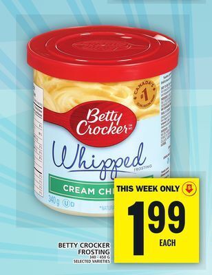 Food Basics Betty crocker frosting offer