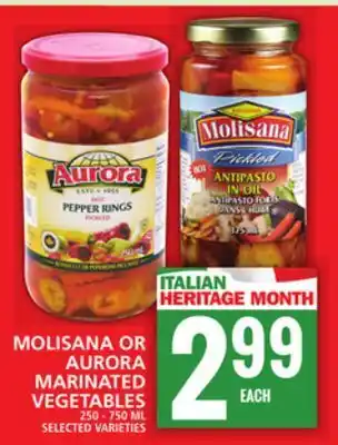 Food Basics Molisana or aurora marinated vegetables offer