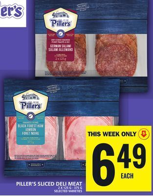 Food Basics Piller's sliced deli meat offer