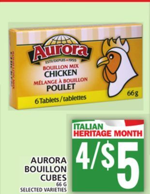 Food Basics Aurora bouillon cubes offer