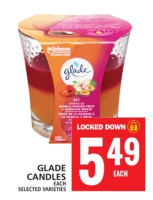 Food Basics Glade candles offer