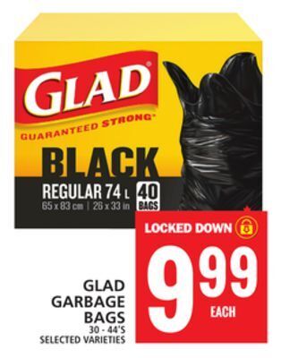 Food Basics Glad garbage bags offer