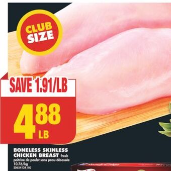 No Frills Boneless skinless chicken breast offer