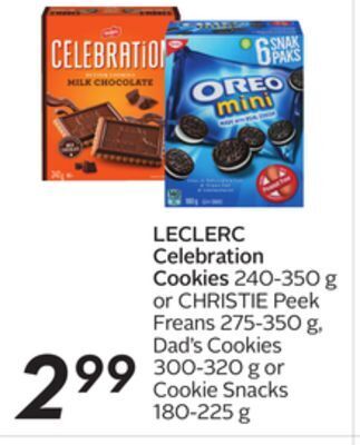 Sobeys Leclerc celebration cookies offer