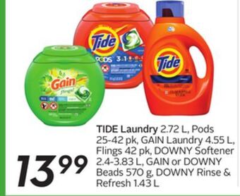 Sobeys Tide laundry offer