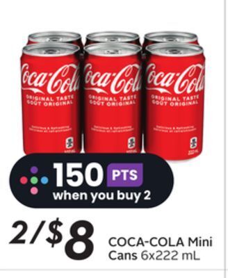 Sobeys Coca-cola mini cans offer