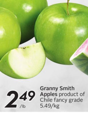 Sobeys Granny smith apples offer