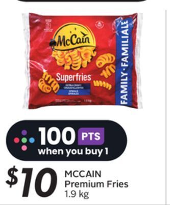 Sobeys Mccain premium fries offer