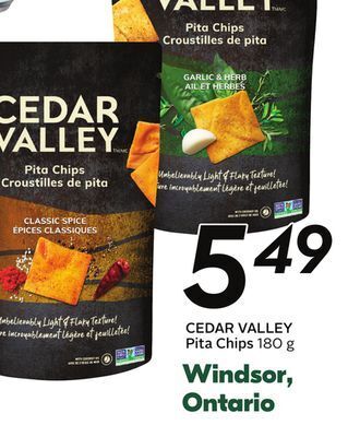 Sobeys Cedar valley pita chips offer