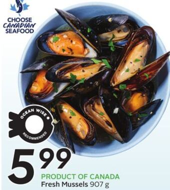 Sobeys Fresh mussels offer