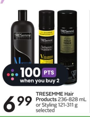 Sobeys Tresemme hair products offer