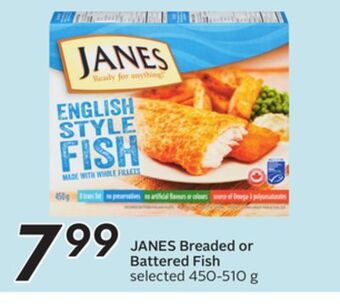 Sobeys Janes breaded or battered fish offer
