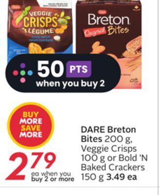 Sobeys Dare breton bites offer