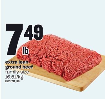 Loblaws Extra lean ground beef offer