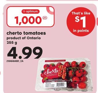 Loblaws Cherto tomatoes, 255 g offer