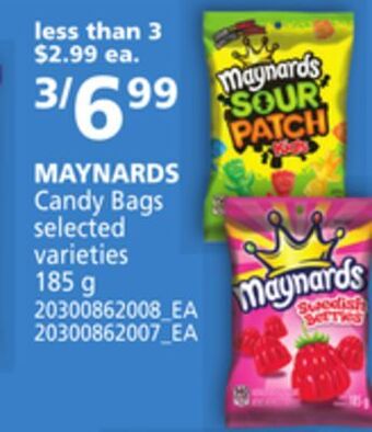 Loblaws Maynards candy bags, 185 g offer