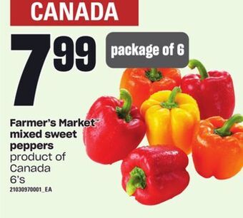 Loblaws Farmer's market™ mixed sweet peppers, 6's offer