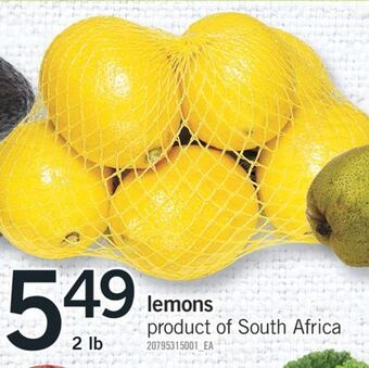 Fortinos Lemons, 2 lb offer