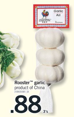 Fortinos Rooster™ garlic, 3's offer