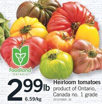Fortinos Heirloom tomatoes offer