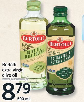 Fortinos Bertolli extra virgin olive oil, 500 ml offer