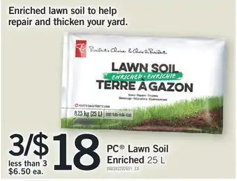 Fortinos Pc®® lawn soil enriched, 25l offer