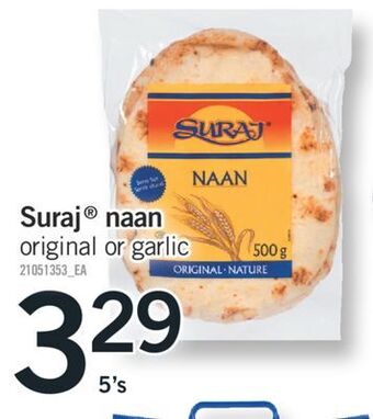 Fortinos Suraj® naan offer