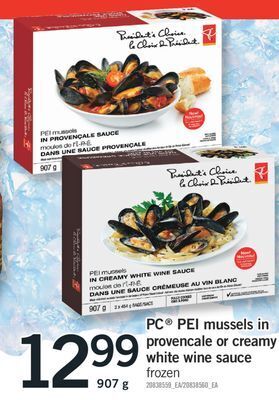 Fortinos Pc® pei mussels in provencale or creamy white wine sauce, 907 g offer