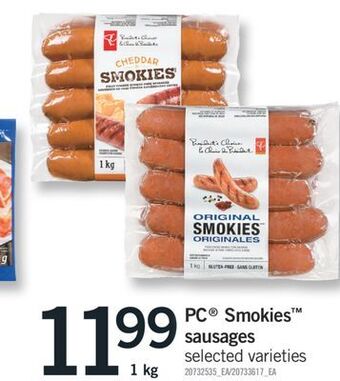 Fortinos Pc® smokies™ sausages offer