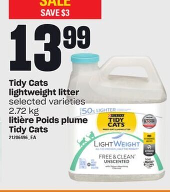 Independent Grocer Tidy cats lightweight litter, 2.72 kg offer