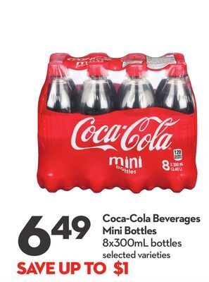 Longo's Coca-cola beverages mini bottles offer