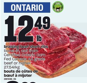 Independent Grocer Braising beef short ribs offer