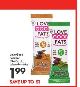 Longo's Love good fats bar offer