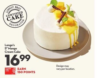 Longo's Longo's 5 mango cream offer
