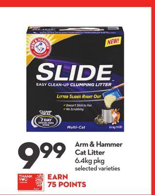 Longo's Arm & hammer cat litter offer