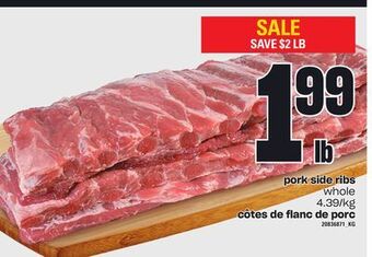 Independent Grocer Pork side ribs offer