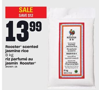 Independent Grocer Rooster® scented jasmine rice, 8 kg offer