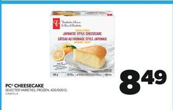 Real Canadian Superstore Pc® cheesecake, 420/600 g offer